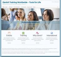 home page of davistraining.info site